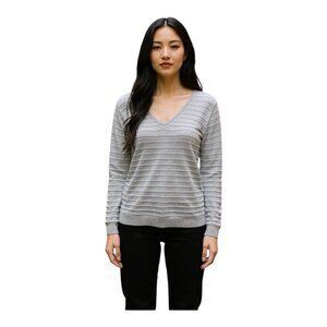 Love Ellie Mia Knit Sweater~Size XXL~Gray Criss Cross Back Detail ~ L1 09